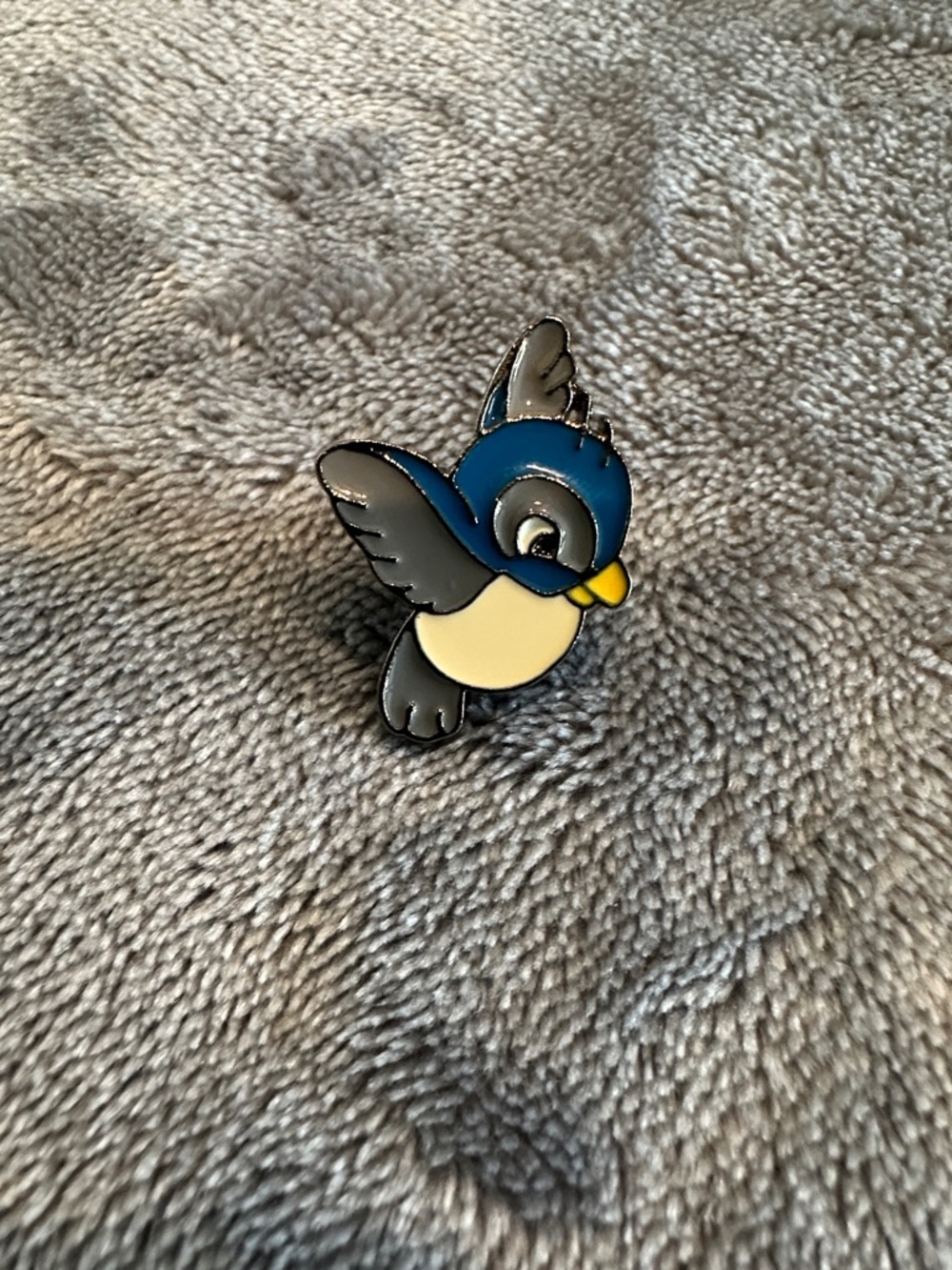 Disney style Cinderella blue bird pin
